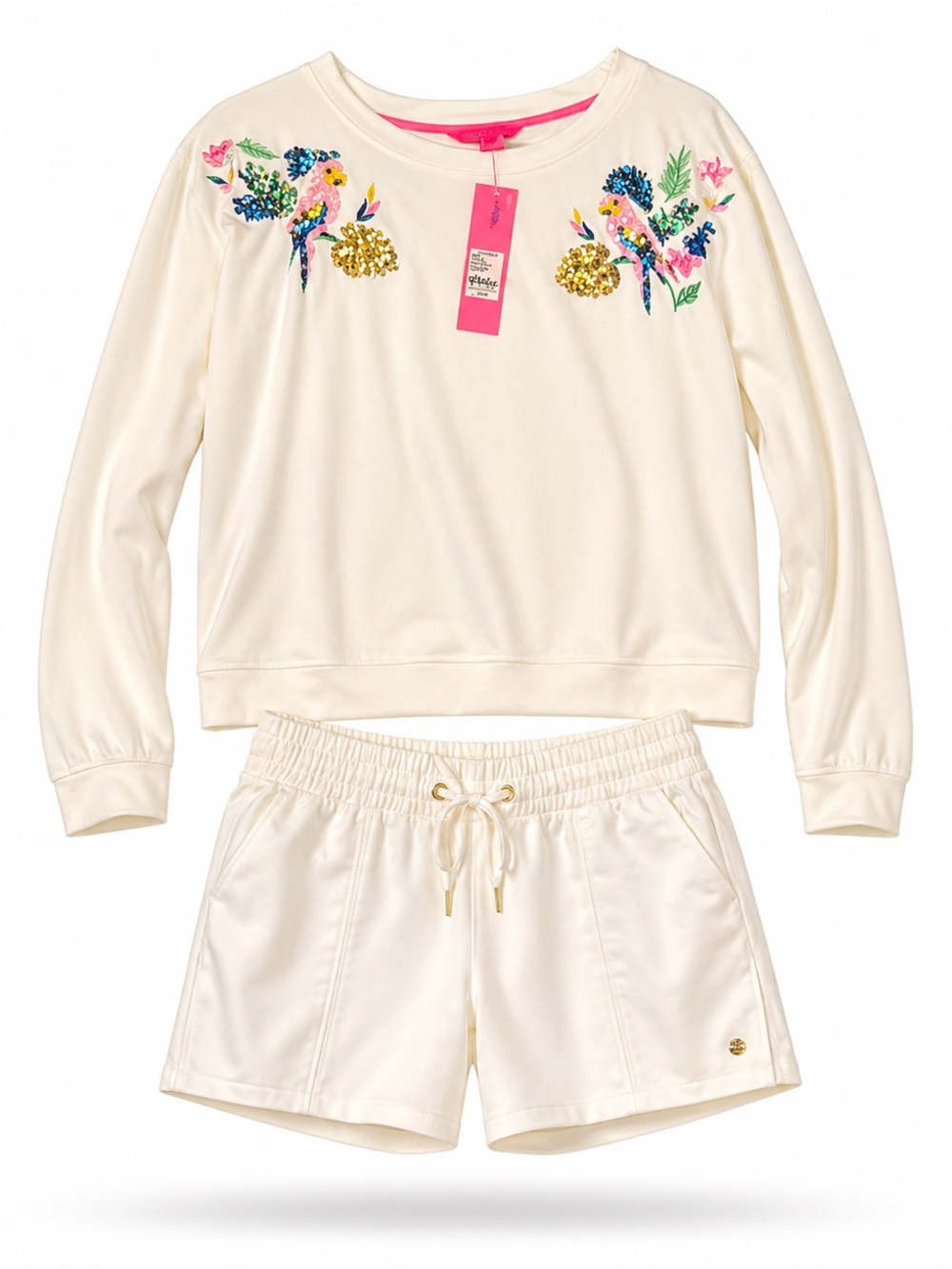 Rare. Lily Pulitzer White shirt and shirt set.